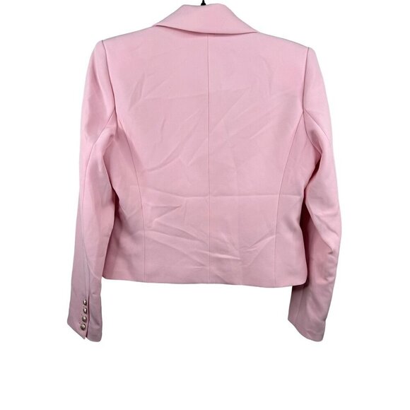 NWT GENERATION LOVE Penn Crepe Blazer Jacket Size M in Pastel Pink - Picture 3 of 5